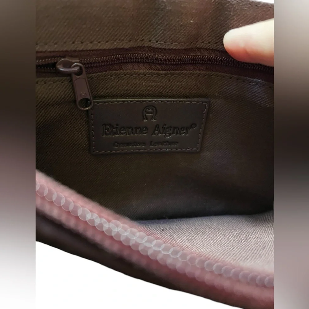 Vintage Etienne Aigner Burgundy Oxblood Leather Crossbody‎ Genuine Leather VTG✅